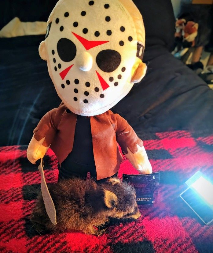 18" Jason Voorhees Plush W/Bonus Strobe Light