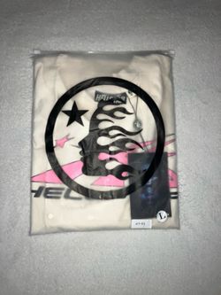 Hellstar Sport Logo tee 'White/Pink'.