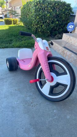 Pink Big Wheel radio flyer