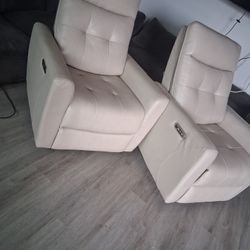 Pair of Modern Power Recliners
