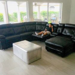 6 piece plus power reclining sectional sofa couch