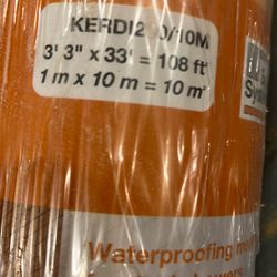 Schluter Kerdi Waterproof Barrier. 