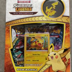 Pokemon Shining Legends Pikachu Pin Collection