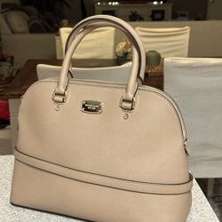 MICHAEL KORS tan satchel bag