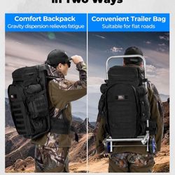 ONLY $35: External Frame Backpacks for Hiking and Hunting, 7OL Large Capacity Travel Bag