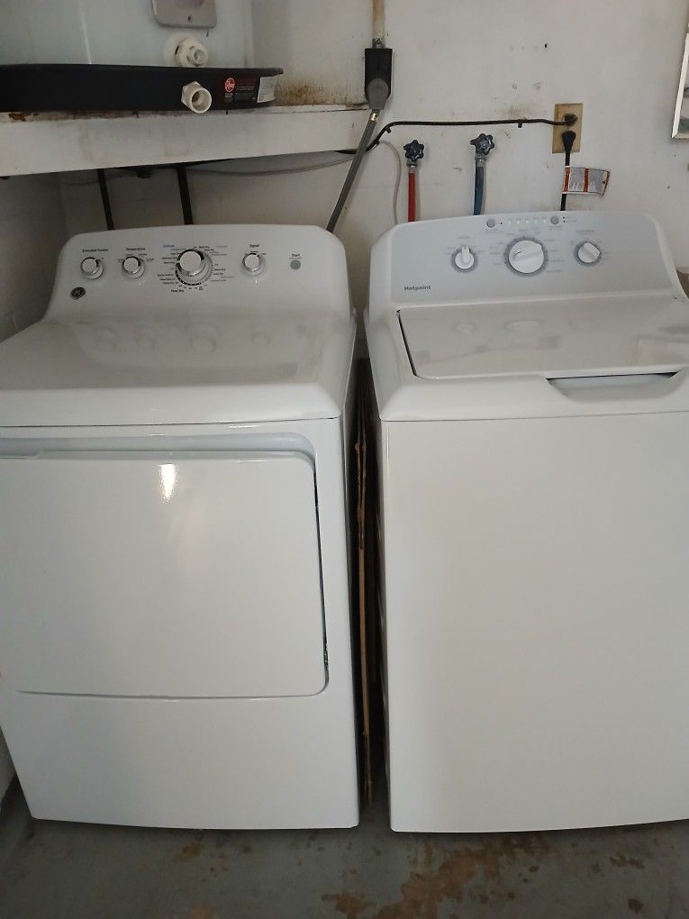 GE WASHER AND DRYER MODELS GTD42EASJWW AND HTW240ASKWS