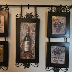 Metal Wine Wall Decor