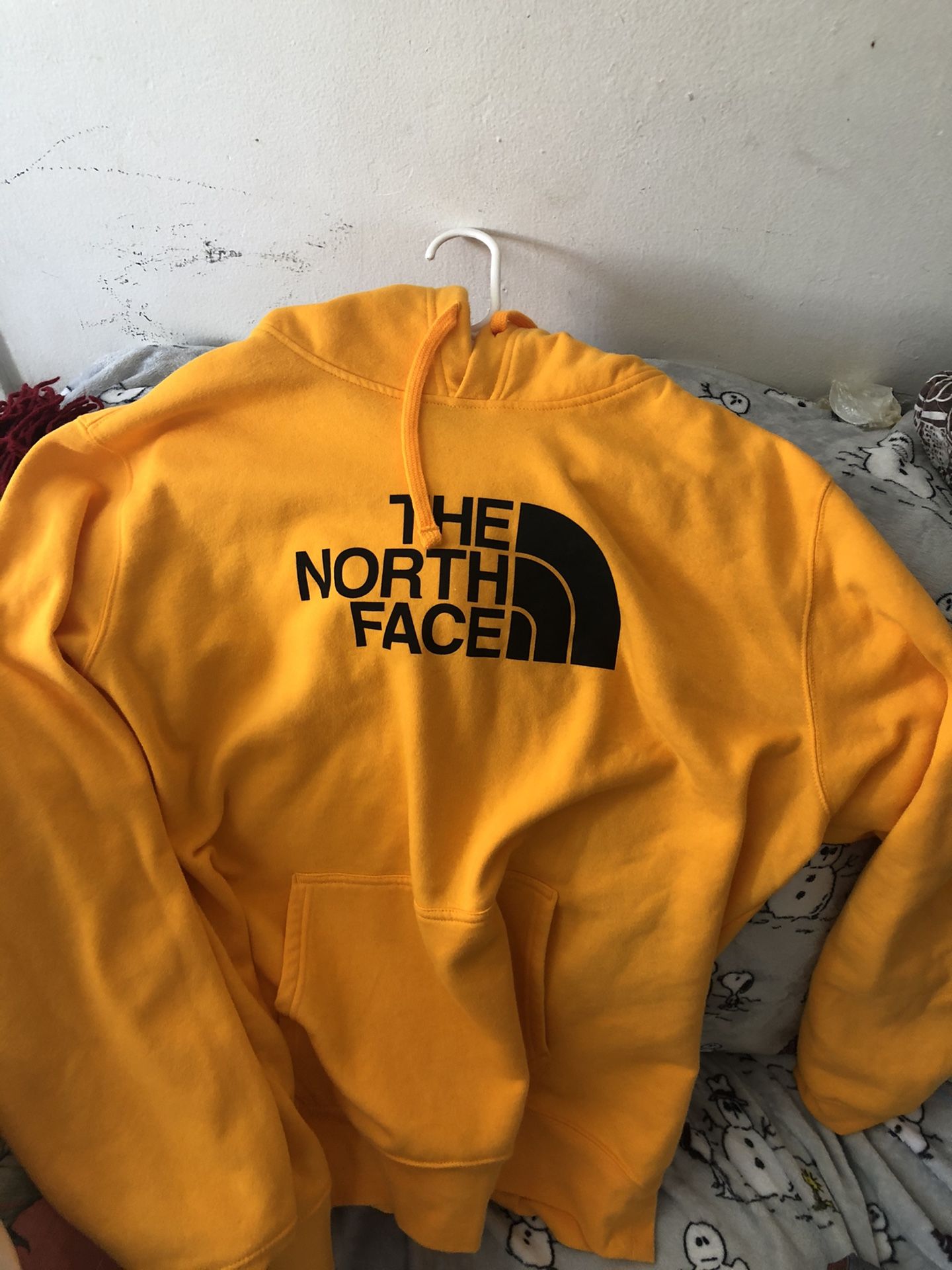 The north face yellow hoodie Size XL