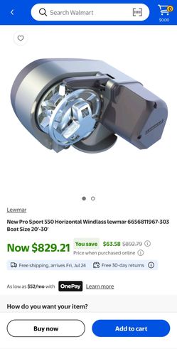 Lewmar Pro Sport Windlass for 20-30' boat, anchor winch
