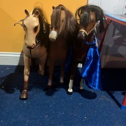 2 American Girl Doll Horses 1 My Generation Horse