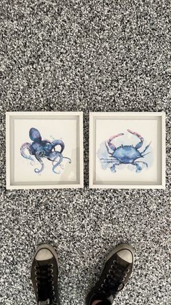 Wall Art (Two Pieces - 12” x 12” Each) by Artist EYRE