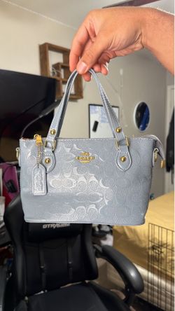 Coach Signature Embossed Mini Tote Bag