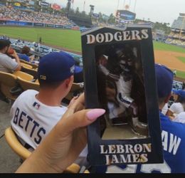 Lebron James Dodger Bobblehead Lakers 2024 Sga