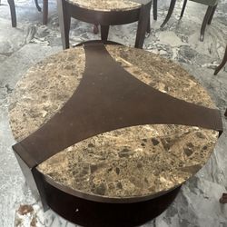 Coffee Table With A Side Table