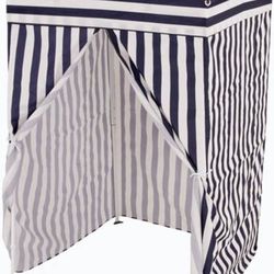 Impact Canopy 4' x 4' Portable Dressing Room, Pop Up Portable Changing Room, Navy Blue / White 