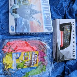 Never Used Toys & Games Bundle: Launchers, Logic, and Strategy