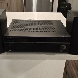 Insignia Receiver & Polk Bookshelf Speakers