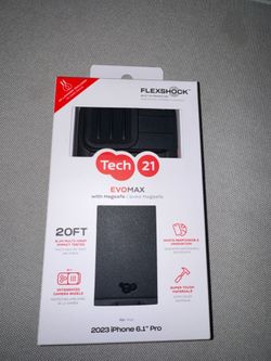 Tech21 EvoMax with Magsafe Case & Lanyard for iPhone 15 (6.1") - Black