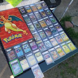 $200! Firm charizard picture. $200! Charizard card. $200! Rayquaza $1000 black label Pikachu. $80! Per Card. All for $3500!. Or closer offer.
