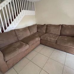 Brown Sectional Couch 