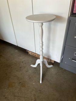 Vintage white wooden stand