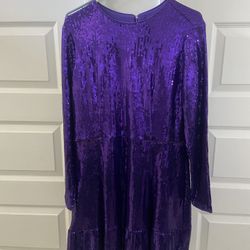 “Electric Purple” Sequin Dress 