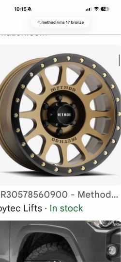 Method rims 17inch 6 lug
