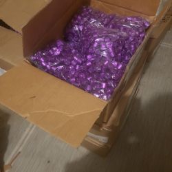 Hershey's kisses Robin's eggs white chocolate melting chocolate Rolos dried mango