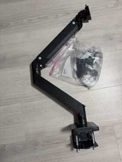 VIVO Premium Aluminum Monitor Arm for Ultrawide Screens up to 49 inches and 33 lbs, Heavy Duty Single Desk Mount, Pneumatic Height, Max VESA 100x100,