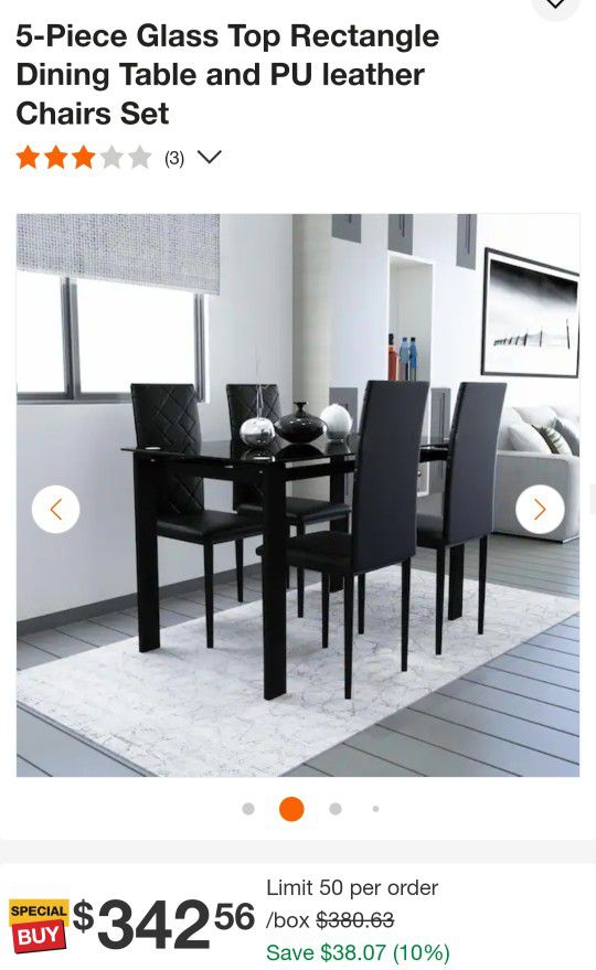 Dining Table & Chairs Set 