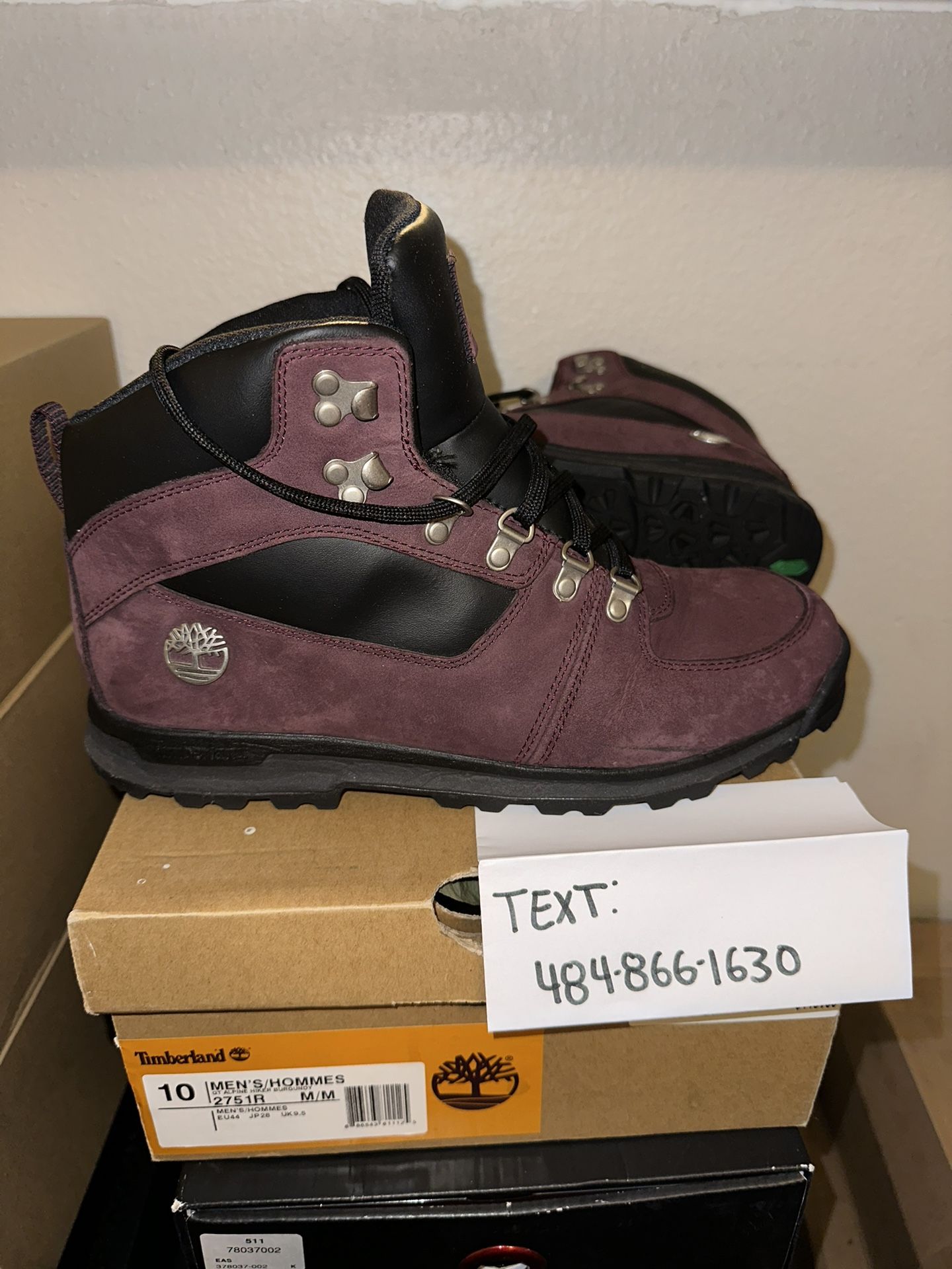 Timberland Hommes Burgundy - Size 10