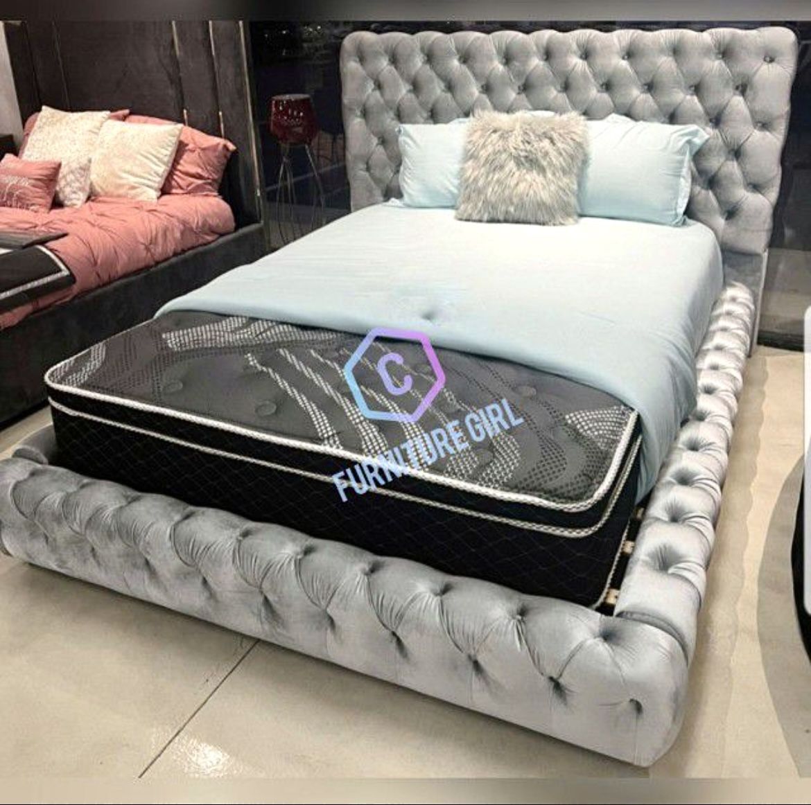 Queen Bed Frame With Mattress