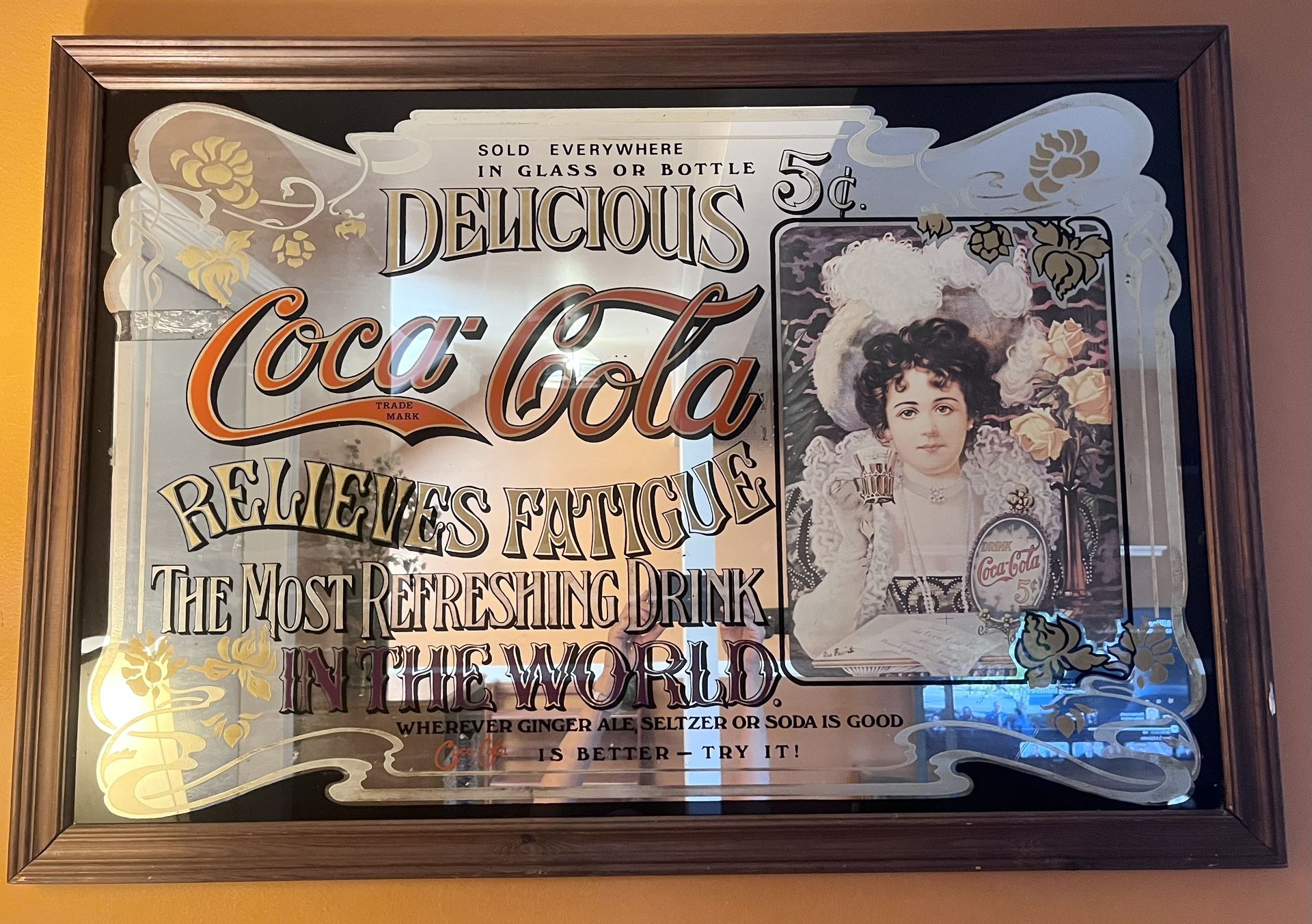 Vintage Coca Cola Mirror