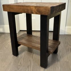 Pottery Barn Rustic End Table / Night Stand
