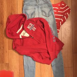 Hollister Clothes  Hoodie And Shirt Size S Pants Are Size 0R $28 for All