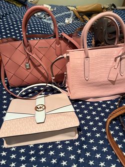 Michael Kors Pink Handbag Lot of 3