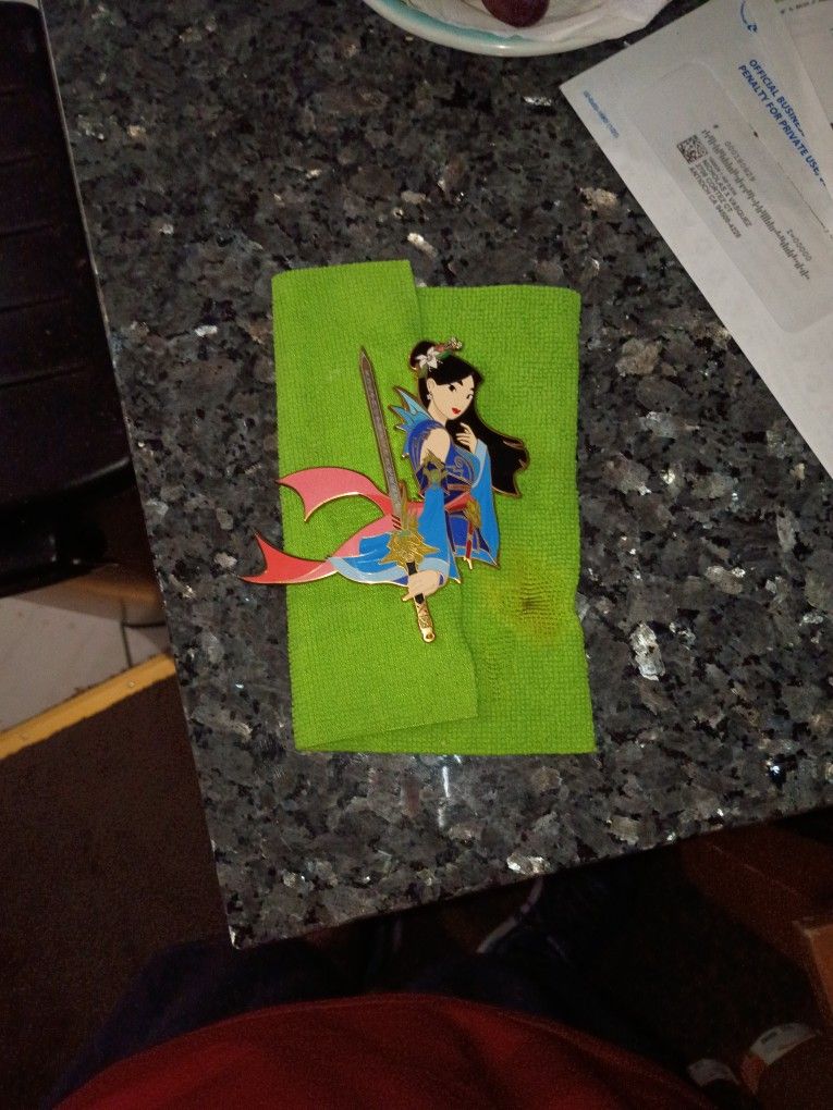 Mulan Pin From Disneyland Rose Gold