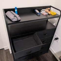 8 Drawer Dresser with Double Shelf