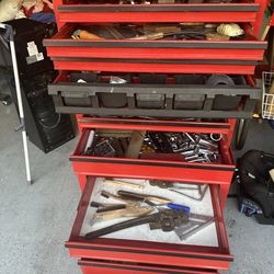 Craftsman Cherry Red 3 Tier Toolbox Heavy Duty  with huge selection of Craftsman Tools
