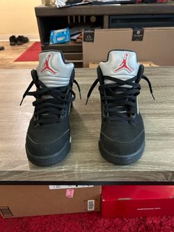 Size 9.5 Nike Air Jordan 5 Retro OG "Black Metallic"