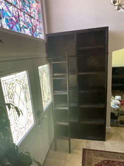 8 Foot Wood Bookcase