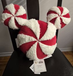 Pottery Barn Kids Mickey Mouse Peppermint Pillow 