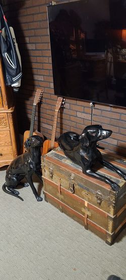 Grayhound Bronze Italian Statue