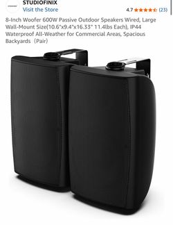 Studiofinix 8" speakers