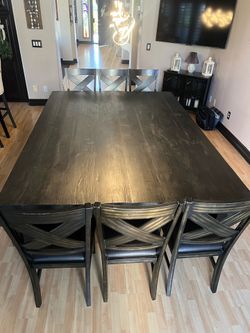 Custom wood table
