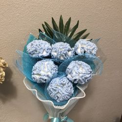 Crochet Carnations Bouquet 