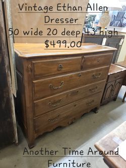 Vintage Dresser Ethan Allen We are located at 2811 East Bell road. Another Time Around Furniture.