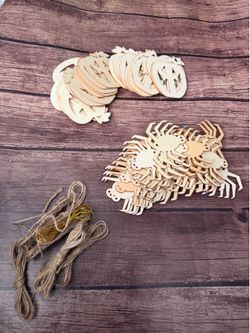 Halloween wooden ornament crafts - spiders and pumpkins