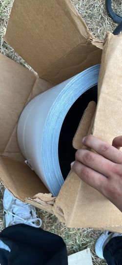6 inch white gutter coil 100ft long