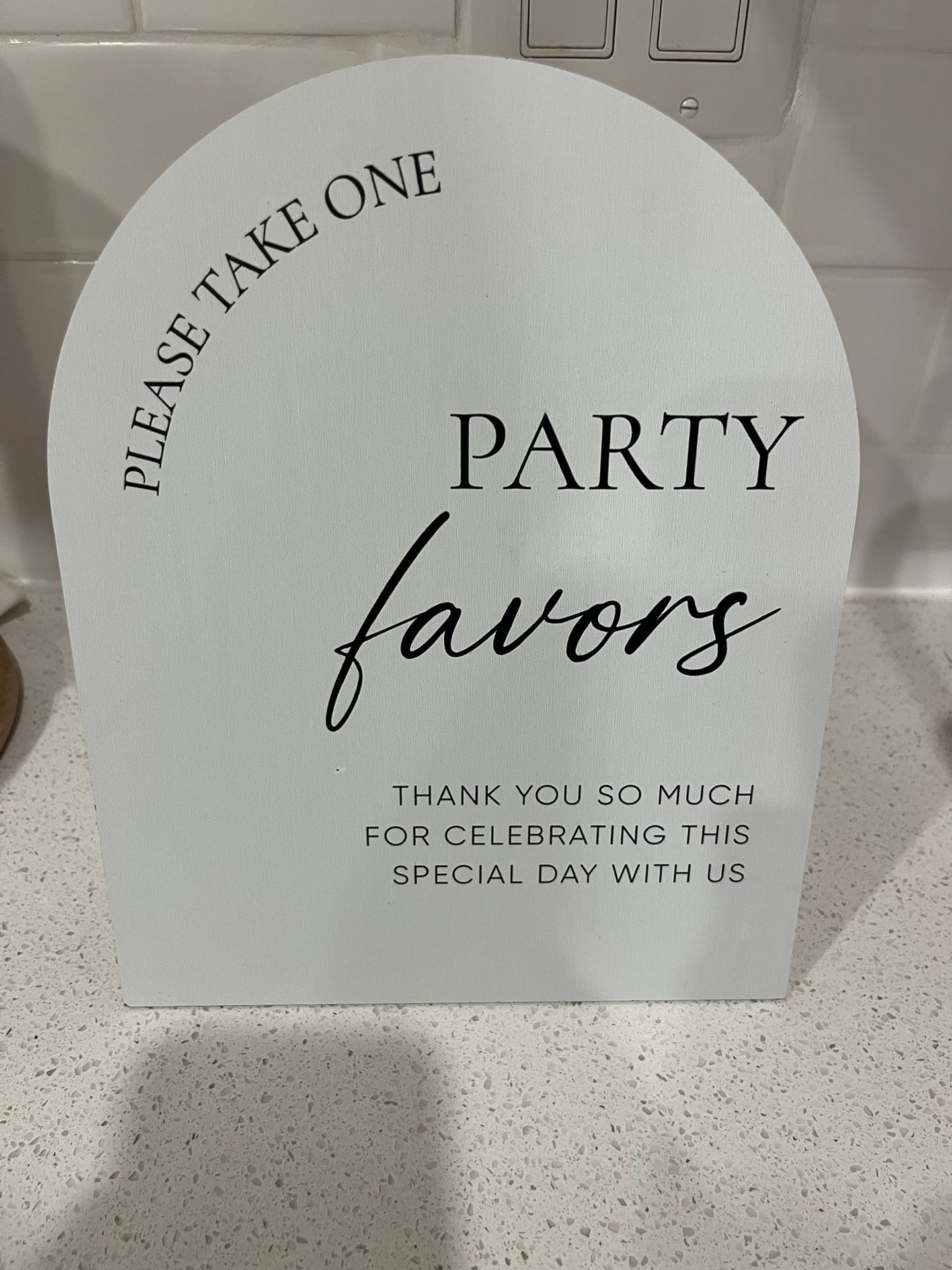 Party Favor Sign